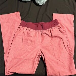 Adar heather pink scrub bottoms